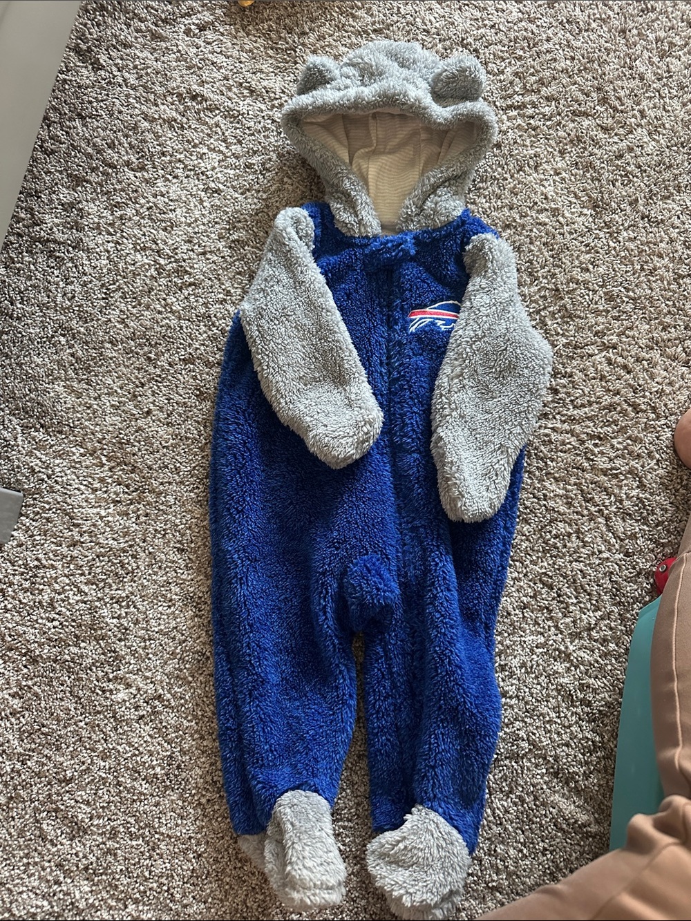 Buffalo Bills One-Piece Footie with Hood